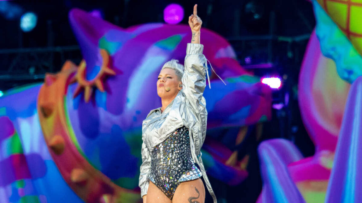 Pink Crashes Fan’s Wedding in a Bikini, Offers Marriage Advice: “The First 20 Years Are the Hardest”